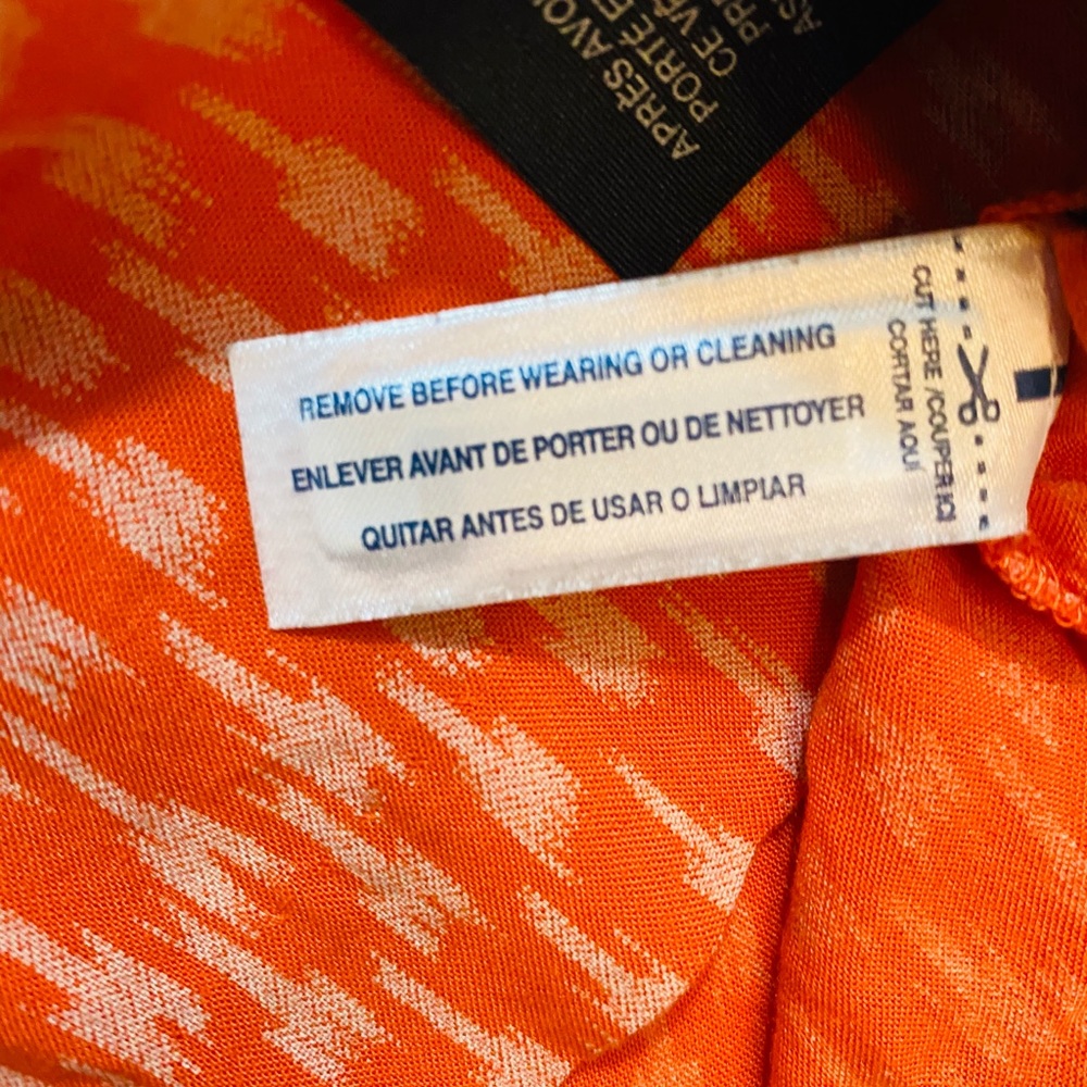 2/$24 Tommy Hilfiger Midi Dress Orange - Picture 5 of 5